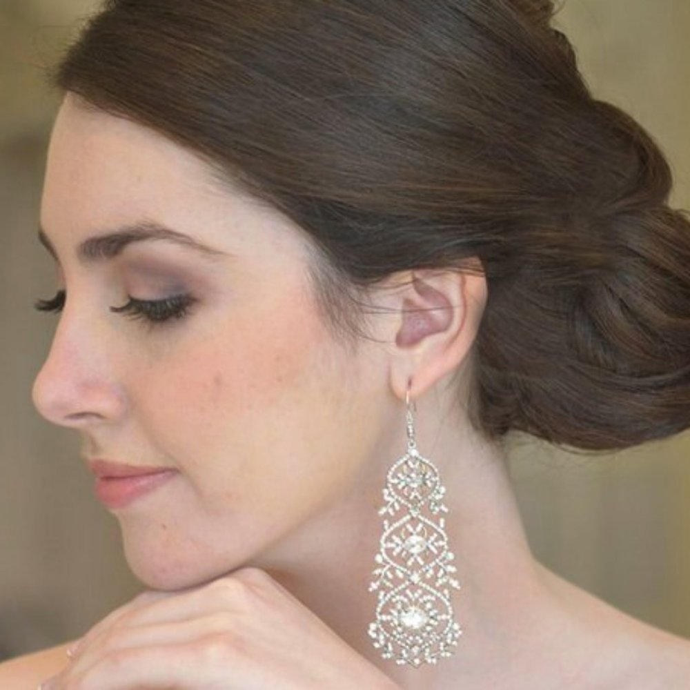 Carollee Zuri Crystal Chandelier Earrings